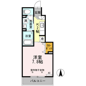 1K 間取り図