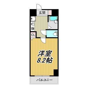 1K 間取り図