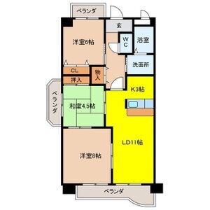 3LDK 間取り図