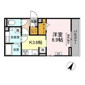 1K 間取り図
