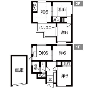 5DK 間取り図
