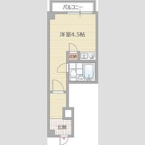 ワンルーム 間取り図