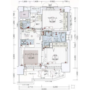2DK 間取り図