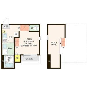 ワンルーム 間取り図