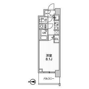 1K 間取り図