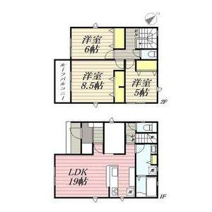 3LDK 間取り図