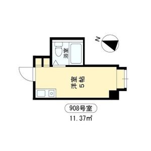 ワンルーム 間取り図