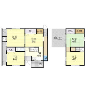 5DK 間取り図