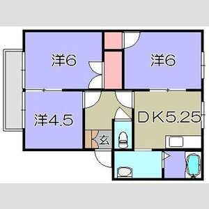 3DK 間取り図