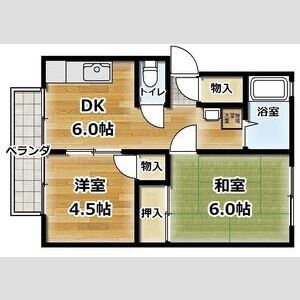 2DK 間取り図
