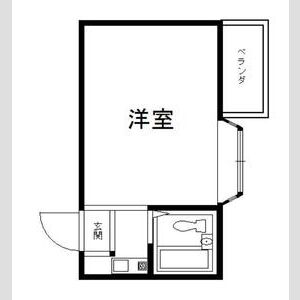 ワンルーム 間取り図