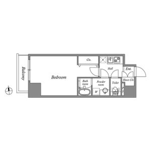 1K 間取り図