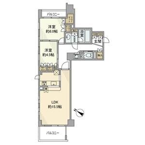 2LDK 間取り図
