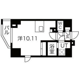 ワンルーム 間取り図
