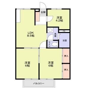 3DK 間取り図