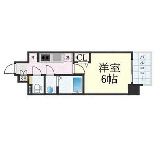 1K 間取り図