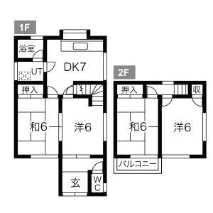 4DK 間取り図