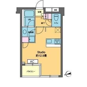 ワンルーム 間取り図