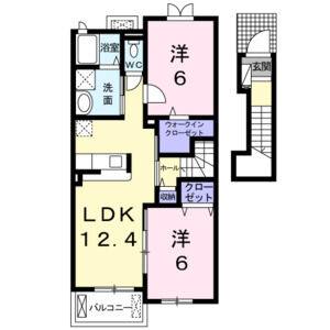 2LDK 間取り図