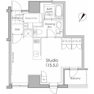 ワンルーム 間取り図