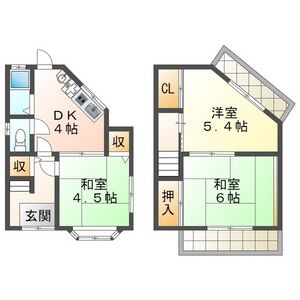 3DK 間取り図