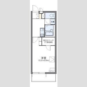 1K 間取り図