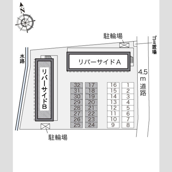レオパレスリバーサイドB 室内写真1