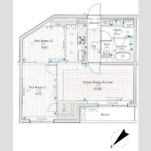 2LDK 間取り図
