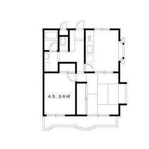 2DK 間取り図