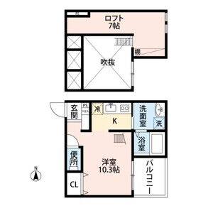 ワンルーム 間取り図