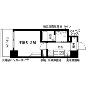 1K 間取り図