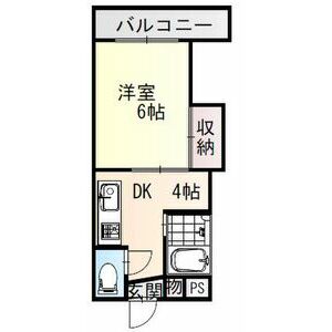1DK 間取り図