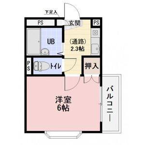 1K 間取り図