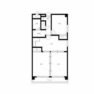 3DK 間取り図
