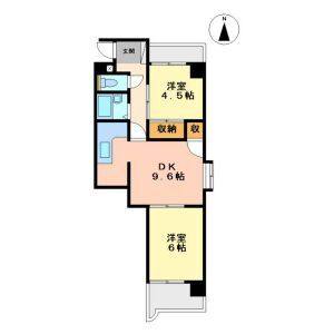 2LDK 間取り図