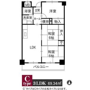 3LDK 間取り図