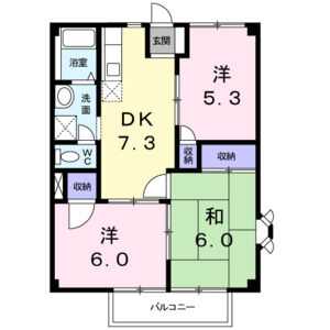 3DK 間取り図