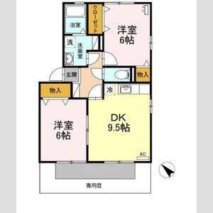 2DK 間取り図