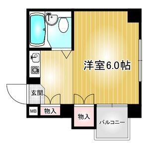 ワンルーム 間取り図