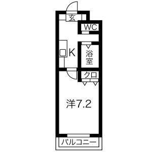1K 間取り図