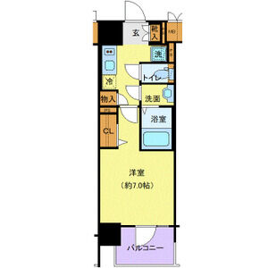 1K 間取り図