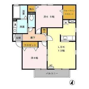 2LDK 間取り図
