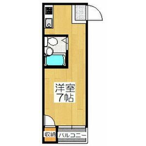 ワンルーム 間取り図