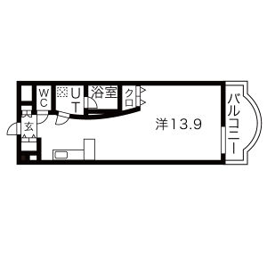 ワンルーム 間取り図