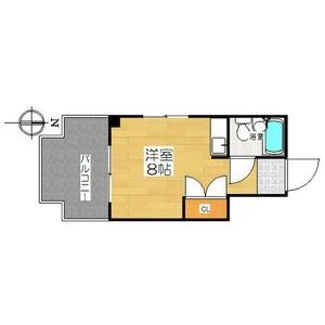 ワンルーム 間取り図