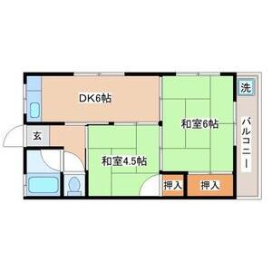 2DK 間取り図