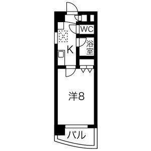 1K 間取り図