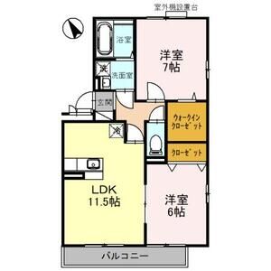 2LDK 間取り図