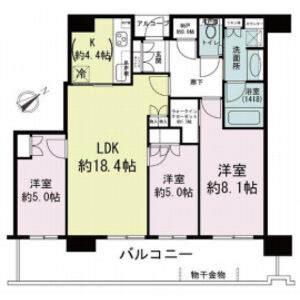 3LDK 間取り図