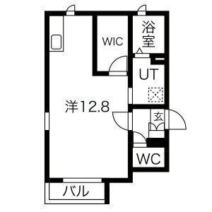 ワンルーム 間取り図